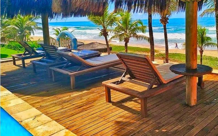 Pousada Luar Da Praia Imbassai Kültér fotó